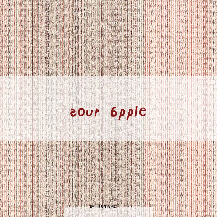 Sour Apple example